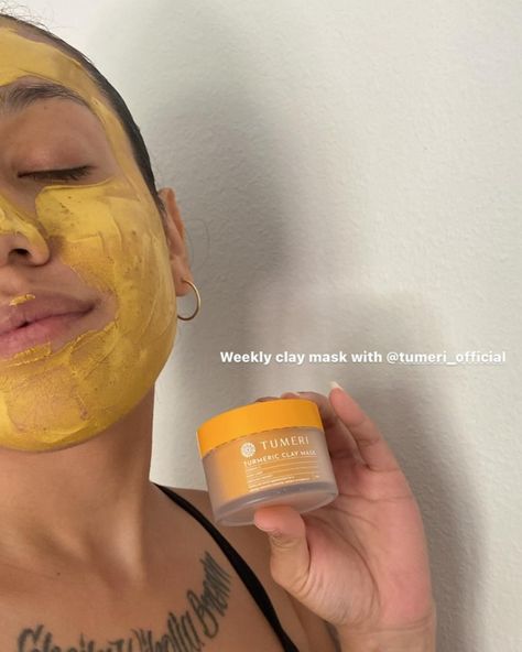 when you treat your skin with our Turmeric Clay Mask, you’ll notice... ➡️ 📸 @toricollabs . . . . . #Tumeri #hyperpigmentation #darkspots #acnescars #reducehyperpigmentation #productsforhyperpigmentation #turmericskincare #turmericbenefits #turmericforskin #turmeric Turmeric Skin Care, Turmeric For Skin, Reduce Hyperpigmentation, Hygiene Care, Turmeric Benefits, Clay Mask, Clay Masks, Treat Yourself, Your Skin