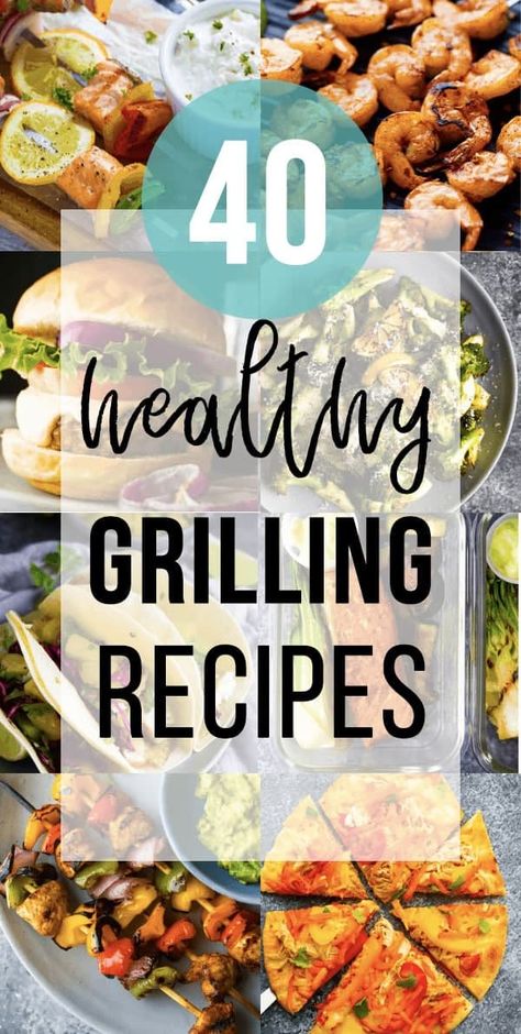 Sharing 40 healthy grill recipes to get inspired for warmer weather! From side dishes, meatless options, beef, seafood and chicken recipes, there's a bit of everything. #sweetpeasandsaffron #grilling #healthyrecipes #summer #roundup Healthy Bbq Recipes, Healthy Barbecue, Recipes Grill, Grilled Dinner Recipes, Healthy Bbq, Healthy Grilled, Summer Bbq Recipes, Easy Grilling Recipes, Bbq Dishes