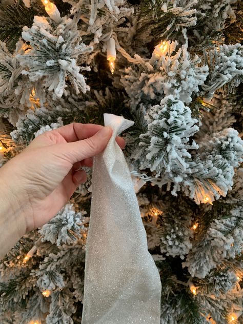 How to Add Ribbon to a Christmas Tree | Newport Lane How To Add Tulle To Christmas Tree, Easy Christmas Tree Ribbon Ideas, Tulle In Christmas Tree, Ribbon Filler For Christmas Tree, How To Put Ribbon On A Christmas Tree Videos, How To Add Ribbon To Christmas Tree, Add Ribbon To Christmas Tree, Tulle On Christmas Tree, How To Add Ribbon To Your Christmas Tree