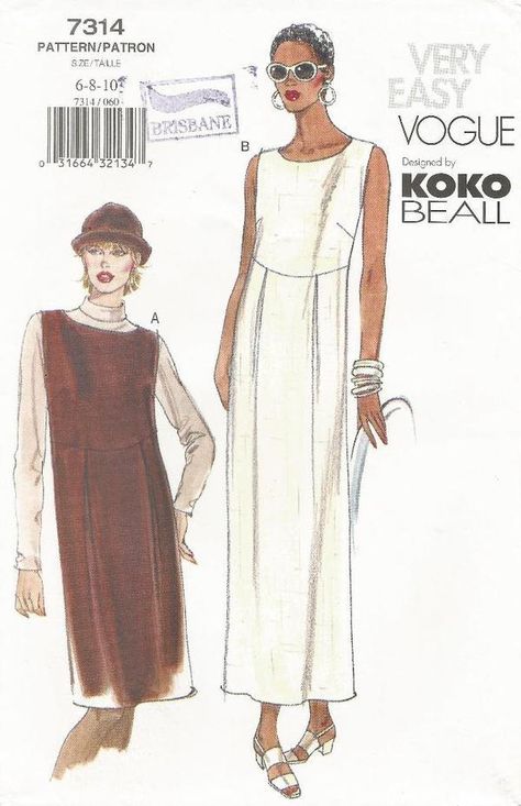 Sewing Patterns - Pattern Reviews for Vogue Patterns Pattern - 7314 Koko Beall Dress - Sewing & Sewing Pattern Reviews at PatternReview.com Plus Size Sewing Patterns, Women's Sewing Pattern, Vogue Dress, Vogue Sewing Patterns, Vogue Pattern, Top Sewing Pattern, Vogue Patterns, Mod Fashion, Sewing Pattern Sizes