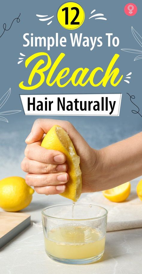 Diy Hair Bleach, Diy Bleach Hair, Natural Hair Bleaching, Lighten Hair Naturally, Hair Bleaching, Bleach Hair, Hair Bleach, Bleaching Your Hair, Avocado Fruit