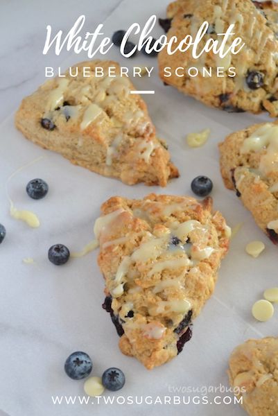 Moist Scones, Brunch Scones, White Chocolate Scones, Sweet Scones, Blueberry White Chocolate, Blueberry Scone, Blueberry Scones Recipe, Chocolate Blueberry, Scone Recipes