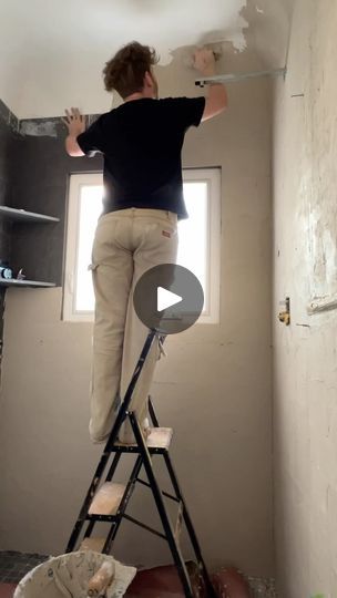 Plaster Over Tiles, Remove Tile From Wall Bathroom, How To Remove Wallpaper From Plaster Walls, How To Take Off Bathroom Wall Tile, Tadelakt Bathroom, Plaster Bathroom, Transolid Shower Walls, Lone Fox, Diy Plaster