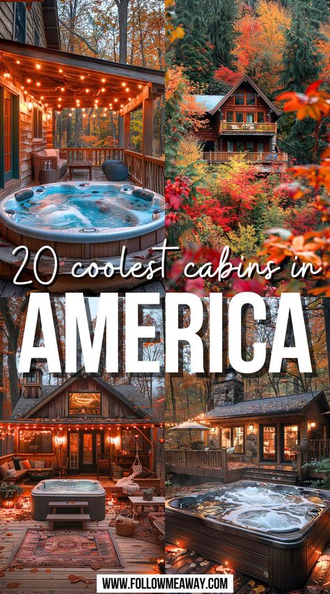 20 Coolest Cabins In America Unique Us Vacations, Unique Places To Stay In The Us, Best Airbnbs In The Us, Best Resorts In The Us, Vacation Spots In United States, Places To Travel In The Us, Airbnb Cabins, Honeymoon Destinations Usa, Resorts In The Us