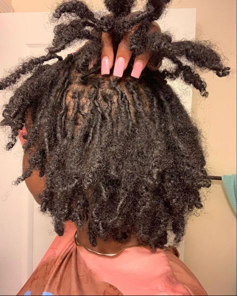 Fluffy Locs, Instant Locs, Loc Colors, Dreadlocks Hair Care, Loc Ideas, Natural Locs, Cute Dreads, Twisted Hair, Loc Hairstyles