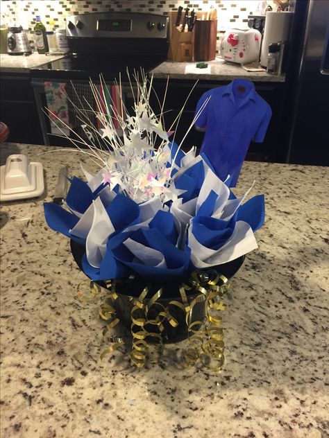 Table Decorations For Male Birthday, Police Table Centerpieces, Diy Birthday Centerpieces For Men, Police Party Centerpieces, Male Birthday Party Decor, Male Birthday Centerpiece Ideas, Male Centerpieces Ideas, Masculine Centerpieces Table Decorations, Cheer Centerpieces