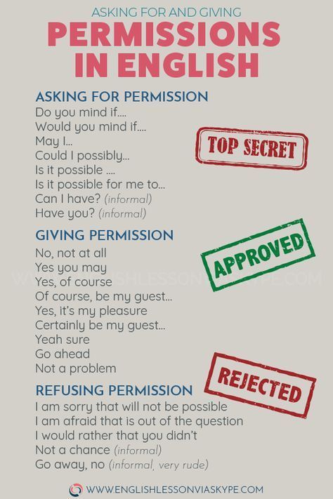 How to Ask for Permission in English. Giving and Asking Permission sentences. #learnenglish #englishlessons #englishteacher #ingles #aprenderingles #englishvocabulary English Learning Spoken, Conversational English, English Vocab, English Verbs, Learn English Grammar, Good Vocabulary Words, Good Vocabulary, English Language Teaching, English Writing Skills