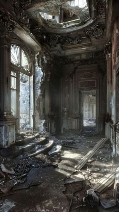 Creepy Mansion Interior, Abandoned Mansion Aesthetic, Haunted Places Aesthetic, Abandoned Castle Aesthetic, Abandoned Castles Interior, Abandoned Places Aesthetic, Haunted House Aesthetic, Creepy Mansion, Abandoned Aesthetic