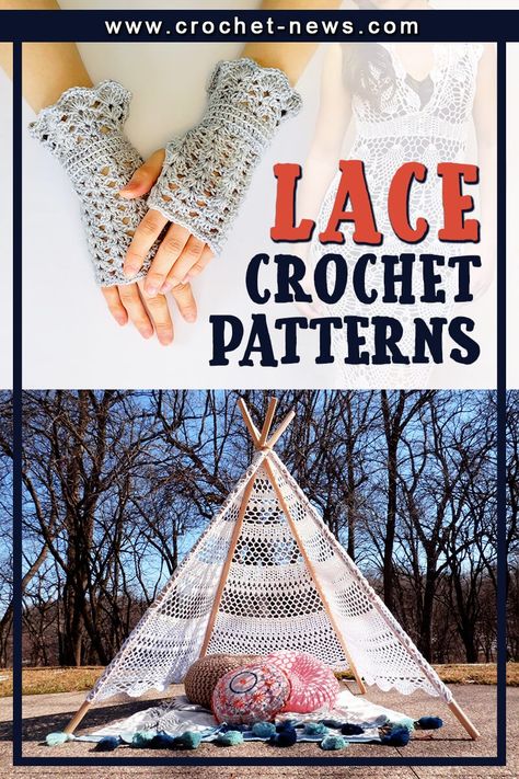 There is nothing more delicate and dainty than lace. No matter your crochet level, you can add crochet lace to your repertoire with these 30 crochet lace patterns ranging from hats and shawls to tops and socks. Crochet Lace Patterns, Crochet Box Stitch, Lace Fingerless Gloves, Crochet Bookmark Pattern, Crochet Stitches Free, Crochet Lace Pattern, Stitch Tutorial, Crochet Thread, Crochet Bookmarks