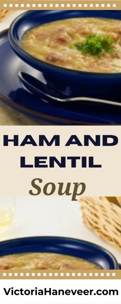 Easy Ham and Lentil Soup | Quick Recipe for Lentil Soup with Ham Recipe For Lentil Soup, Lentil Soup With Ham, Lentil Soup Crockpot, Best Chicken Soup Recipe, Ham And Lentil Soup, Green Lentil Soup, Lebanese Lentil Soup, Ham Soup Recipes, Soup Quick