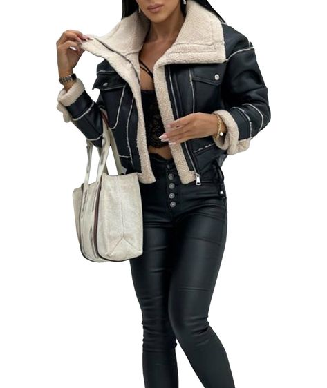 Leather moto jacket