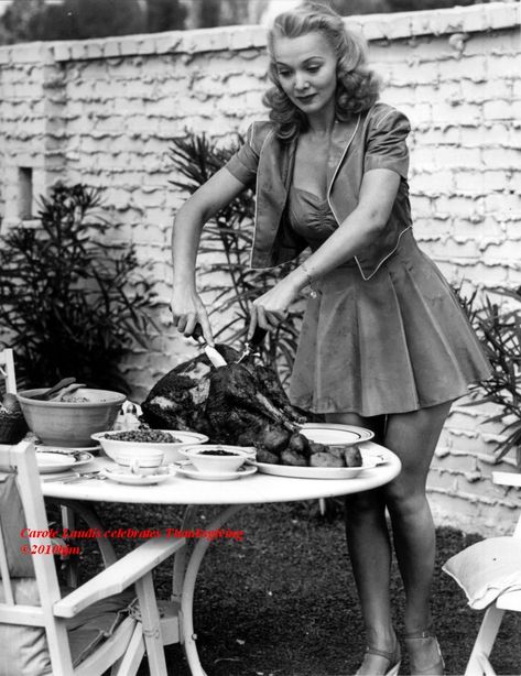 Carole Landis celebrates Thanksgiving ©2010bjm Carole Landis, Happy Thanksgiving Everyone, 8x10 Photo, Happy Thanksgiving, Old Hollywood, American Actress, The Twenties, Hollywood, Thanksgiving