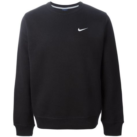 Nike Club Crew Sweatshirt ($60) ❤ liked on Polyvore featuring tops, hoodies, sweatshirts, sweaters, shirts, jumpers, black, embroidered shirts, black shirt and long sleeve crew neck shirts Sweatshirt Nike, Shirts Nike, Black Crewneck Sweatshirt, Black Sweats, Nike Long Sleeve, Shoes Store, Nike Sweater, Black Long Sleeve Shirt, Black Crewneck