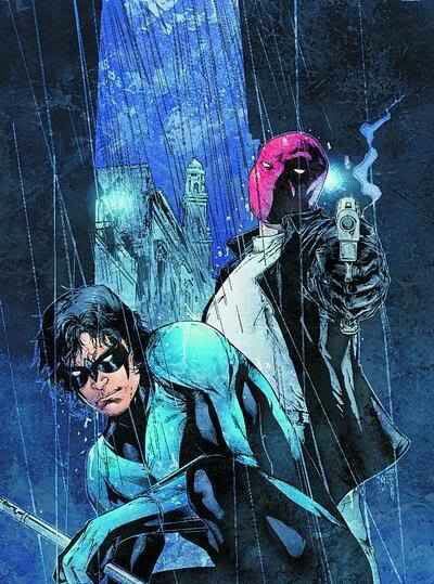 Nightwing and Red Hood Nightwing And Red Hood, Nightwing Red Hood, Batman Nightwing, Red Hood Jason Todd, Univers Dc, Arte Dc Comics, Batman Comic Art, Im Batman, Batman Universe