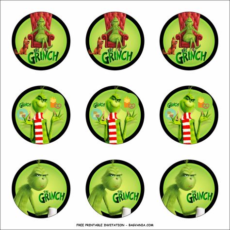 Nice (FREE PRINTABLE) - The Grinch Birthday Party Kits Template #free #freeinvitation2019 #birthday #disney #invitations #invitationtemplates Grinch Printable Ornaments, Grinch Party Printables Free, Grinch Birthday Party Invitations Free Printable, Grinch Party Decorations Free Printables, Grinch Water Bottle Labels Free, Maleficent Birthday Party, Grinch Printable, Grinch Stuff, Grinch Christmas Party