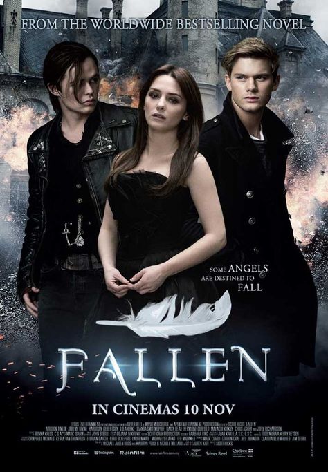 Fallen (2016) Cast: AddisonTimlin, HarrisonGilbertson, JeremyIrvine, etc -- to watch free Movie go to --- http://www.watchonline.red/fallen-2016-watch-online/ Lauren Kate Books, Jeremy Irvine, 하울의 움직이는 성, Lauren Kate, Fallen Series, Film Story, رعب نفسي, Teen Movies, Fallen Book