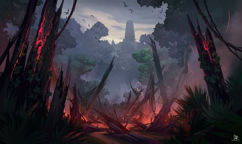 ArtStation - VALORANT - Environment for Skye Agent Reveal trailer, Grafit Studio Valorant Environment, Key Background, Batman Wallpaper, Illustration Art Girl, Game Background, Game Concept Art, Background Art, Environment Design, Environment Concept Art