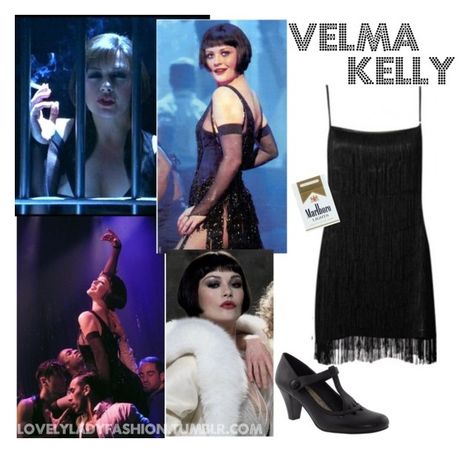 Velma Kelly by sad-samantha on Polyvore featuring Lotus Velma And Roxie Chicago Costume, Velma Kelly Costume, Chicago Movie Outfit, Veruca Salt Halloween Costume, Velma Kelly, Chicago The Musical Costumes, Velma Kelly Chicago, Velma Dinkley Cosplay Costume, Chicago Costume