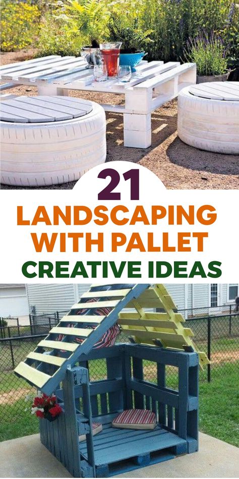 Uncover the enchantment of using pallets in landscaping with these alluring concepts that will motivate you to turn your outdoor area into a charming haven of imagination and organic splendor. Whether you opt for a pallet flower wall, a pallet potting bench, or a pallet garden pathway, the versatility of pallets provides infinite opportunities to craft a landscape that mirrors your personal style and dedication to eco-friendliness. Elevate your outdoor space with the allure of creating your own Pallet Planting, Planting Station, Mini Rock Garden, Pallet Potting Bench, Mailbox Landscaping, Tiered Planter, Outdoor Sanctuary, Pallet Fence, Deck Paint