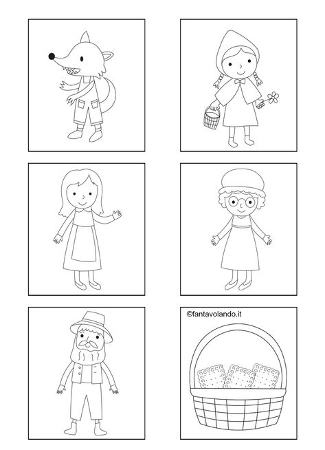 Il memory di Cappuccetto Rosso - Fantavolando Preschool Rules, Nursery School, Little Red Riding Hood, Red Riding Hood, Diy Crafts For Kids, Preschool Activities, Teaching Kids, Art For Kids, Storytelling