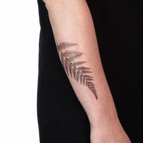 Forearm Tattoo Girl, Wrist Tattoos Girls, Micro Realism, Freedom Tattoos, Fern Tattoo, Leaf Tattoo, Forearm Band Tattoos, Vegan Tattoo, Wild Tattoo