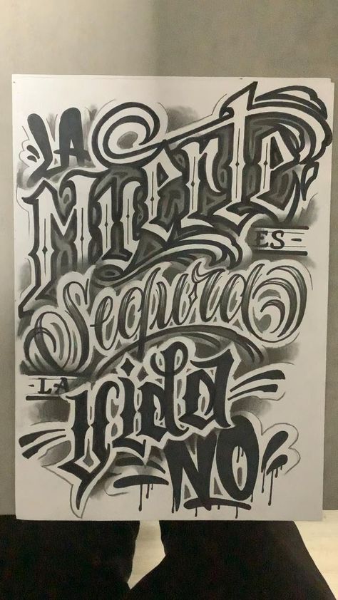 Tattoo Grafite, Tattoo Writing Styles, Spray Tattoo, Cholo Tattoo, Acajutla, Aztec Tattoos Sleeve, Lettering Styles Alphabet, Tattoo Lettering Design, Chicano Lettering