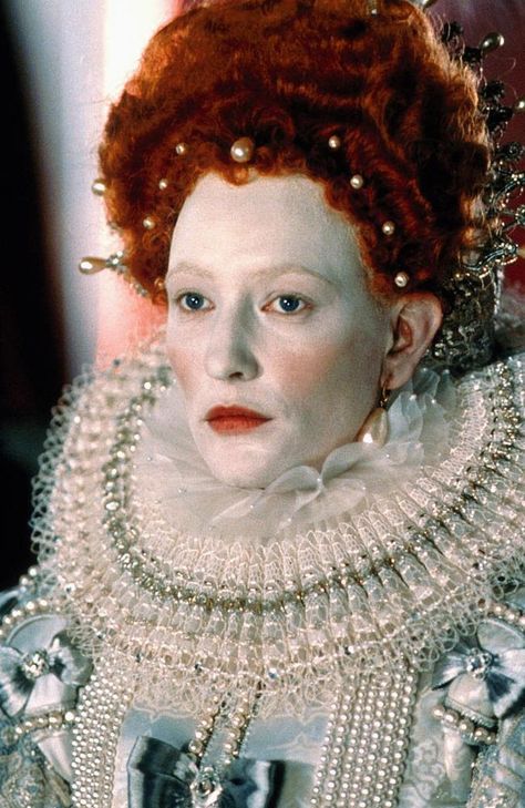 Queen Elizabeth: The truth behind royal’s white ‘clown face’ makeup | news.com.au — Australia’s leading news site Elizabethan Hair, Elizabeth 1998, Elizabethan Fashion, Elizabethan Era, Lizzie Hearts, Mary Queen Of Scots, Elizabeth I, Anne Boleyn, Stage Makeup