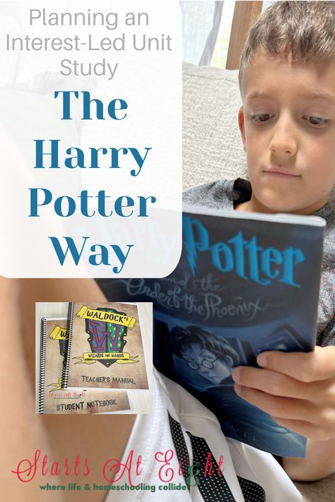 This is an interest-led Harry Potter Unit Study. It includes reading all the books along with engaging in all subjects through a Harry Potter lens, except for math. Harry Potter Unit Study Free, Harry Potter Unit Study, Literature Unit Studies, Homeschool Elementary, School Week, Grammar Practice, Student Notebooks, Unit Studies, Homeschool Planner