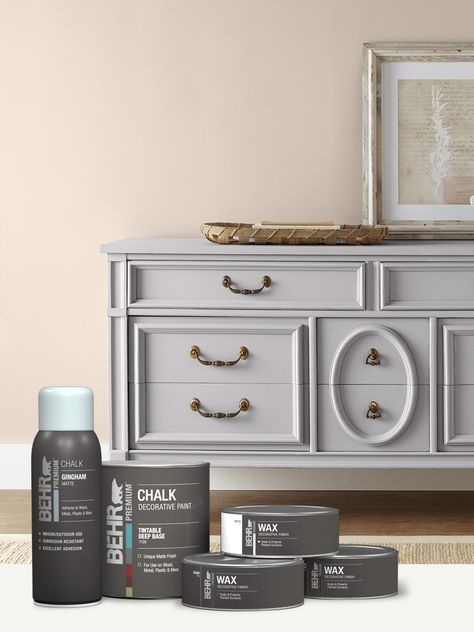 Behr Trellis Gray Chalk Paint, Behr Chalk Paint Gingham, Behr Black Noir Chalk Paint, Behr Chalk Paint Colors Furniture, Behr Chalk Paint Furniture, Behr Chalk Paint Colors, Behr Chalk Paint, Behr Gray Paint, Chalk Paint Colors Furniture