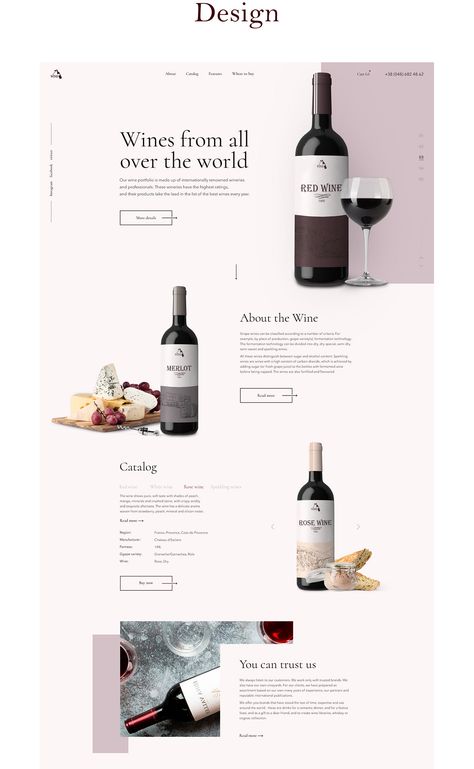 Wine Brochures, Wine Website, Luxe Logo, Website Design Inspiration Layout, Web Design Examples, Wine Company, Wine Logo, Wine Bottle Design, Creative Web Design