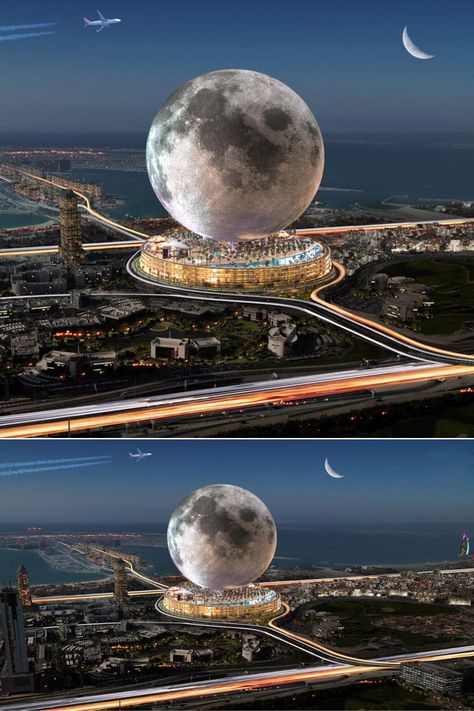 Dubai’s Moon Resort Dubai Resorts, Luxury Resort Hotels, Dubai World, Forest Cabin, Airbnb Rentals, New Project, Luxury Resort, Room Themes, Architecture Building