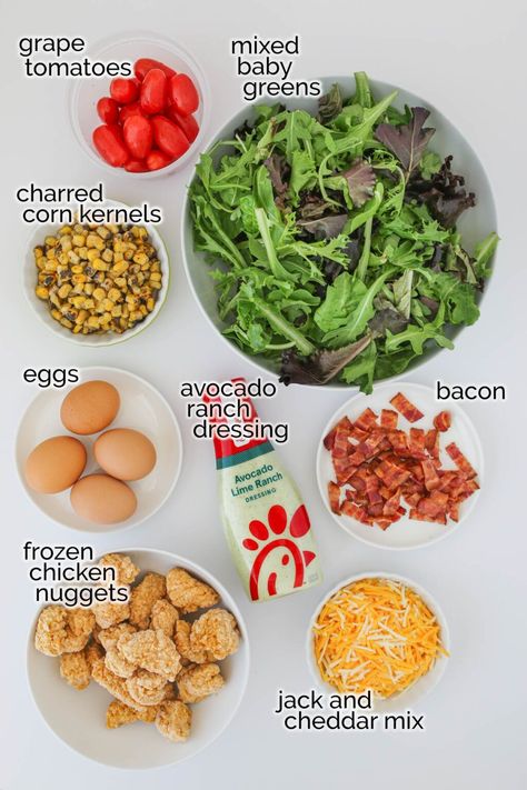 Chickfila Salad Copycat, Chick Fil A Cobb Salad Recipe, Chick Fil A Salad Recipe, Chick Fil A Salad, Fast Food Salads, Healthy 2024, Cobb Salad Ingredients, Classic Cobb Salad, Copycat Chick Fil A