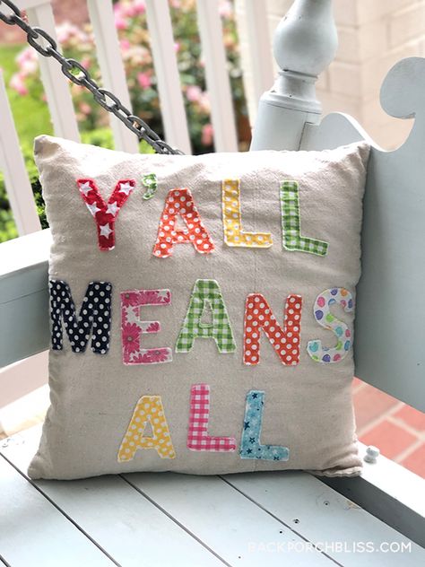 Easy DIY Pillows: Y Letter Pillows Diy, Letter Pillows Pattern, Letter Pillow Sewing Pattern, Easy Sew Pillow Covers Diy Envelope, Embroidered Pillow Saying, Word Pillow, Free Pattern Download, Memory Pillows, Unique Crafts