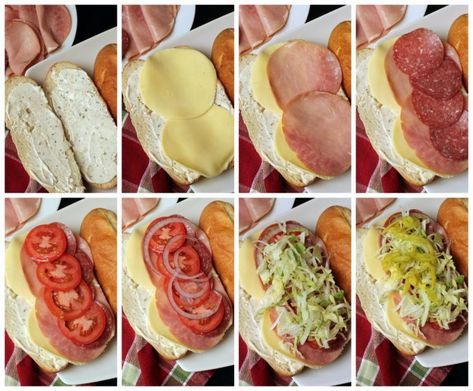 Italian Sub Recipe, Italian Sub Sandwich, Italian Sandwich Recipes, Hoagie Sandwiches, Cold Sandwich Recipes, Sandwiches Recipes, Sub Sandwich, Sandwhich Recipes, Best Sandwich Recipes