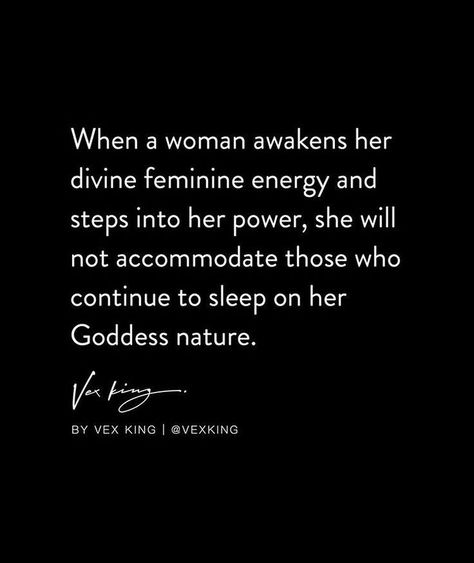 😂 I'm an anaemic "goddess".. ha.. I joke.. I'd never call myself a goddess. But I do believe in the goddess energy that's available for everyone to tap into. I'm not a self styled expert in anything. Even things I'm credentualled in. There is ALWAYS more to learn. Divine Feminine Quotes, Vex King, Divine Feminine Goddess, Feminine Quotes, Goddess Quotes, Feminine And Masculine, Divine Feminine Energy, Divine Feminine Spirituality, Energy Quotes