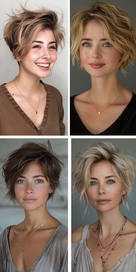 Explore these 15 chic short messy hairstyles for 2024, perfect for those looking to add a touch of edginess to their look. From tousled pixie cuts to textured bobs, these styles are sure to make a statement. Embrace a carefree and effortless vibe with these trendy hairdos. #MessyHair #ShortHairstyles #2024Trends Short Messy Bob Hairstyles, Messy Pixie Bob, Short Messy Hairstyles, Tousled Pixie, Trendy Hairdos, Short Messy Haircuts, Textured Bobs, Messy Wavy Hair, Messy Bob Haircut