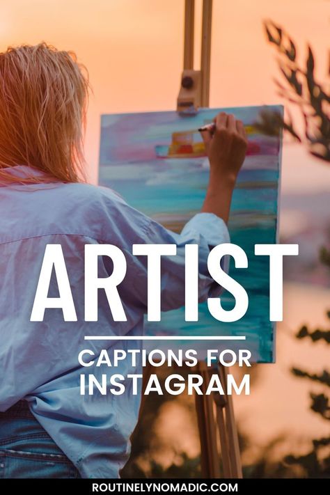 Person painting with words Artist Captions for Instagram Short Art Quotes, Artist Captions, Art Captions For Instagram, Instgram Captions, Painters Quotes, Art Captions, Art Quotes Artists, Artistic Aesthetic, How To Use Facebook