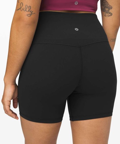 Lululemon Biker Shorts, Biker Shorts Outfit, Black Biker Shorts, Lululemon Outfits, Shorts Lululemon, Black Bike, Lululemon Shorts, Low Impact Workout, Lululemon Align