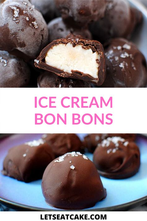 Air Fryer Ice Cream Balls, Unique Ice Cream Flavors Recipes, Cream Cheese Bon Bons, Cheat Snacks, Healthy Magnum Ice Cream, Oreo Bon Bons, Ice Cream Bombe Recipe, Ice Cream Ball Recipe, Ice Cream Bon Bons Recipe