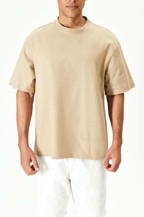 Men's beige tee psd mockup | premium image by rawpixel.com / Teddy Rawpixel Premium Illustration, Tee Shirt Outfit, Beige T Shirt, Tan Shirt, Beige T Shirts, Clothing Mockup, T Shirt Mockup, Tshirt Mockup, Tshirt Outfits