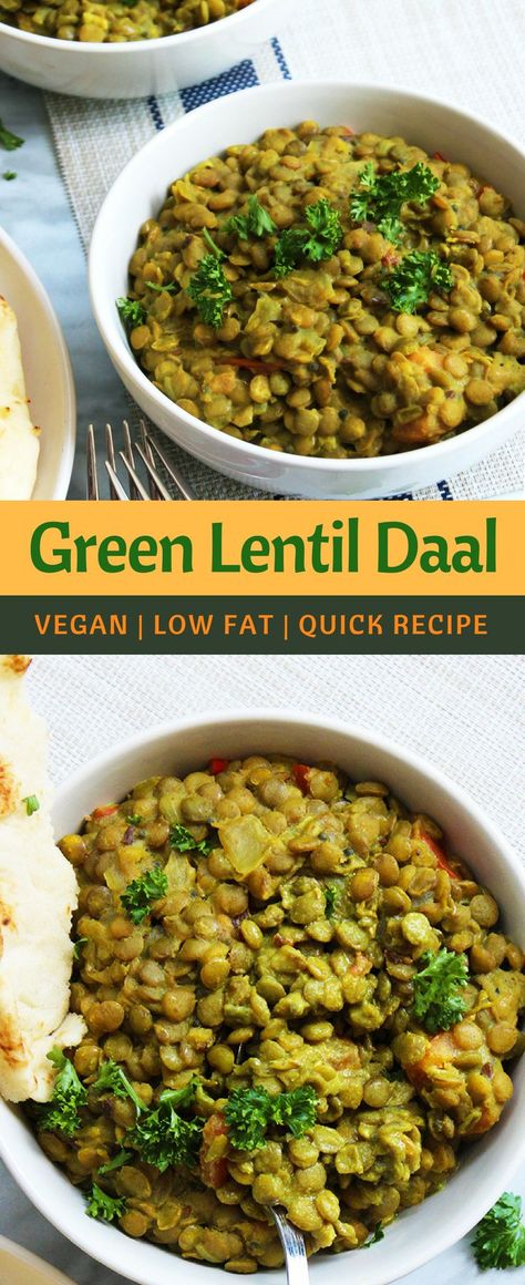 Recipe Coconut Milk, Green Lentil Recipes, Dinner Indian, Green Lentil, Meat Free Monday, Indian Recipe, Green Lentils, Lentil Recipes, Indian Inspired