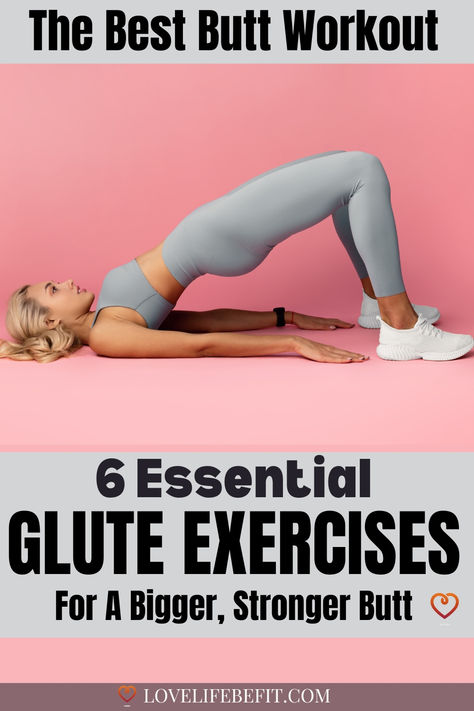 Image of a woman doing a butt workout Glute Exercises For Women, Glute Workout Routine, Glute Strengthening, Glutes Workouts, Strong Glutes, Glute Workout Women, At Home Workouts For Women, Glute Exercises, Exercises For Women