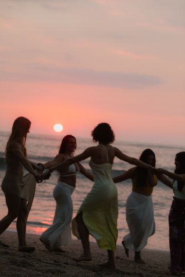 Photo from The Goddess Collective Retreat | Costa Rica '22 collection by Cynthia B. Parker Women Retreat Aesthetic, Womens Retreat Aesthetic, Womens Community, Womens Gathering, Female Community, Woman Retreat, Goddess Retreat, Women Holding Hands, Retreat Photography