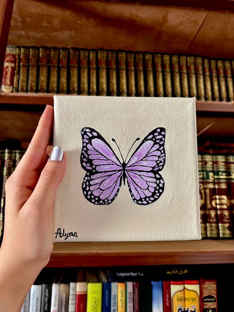 Purple Butterfly Painting On Canvas, Butterfly Drawing Purple, Purple Theme Painting, Purple Things To Draw, Purple Butterfly Drawing, Purple Butterfly Painting, Purple Drawings, Drawing Purple, Confusing Questions