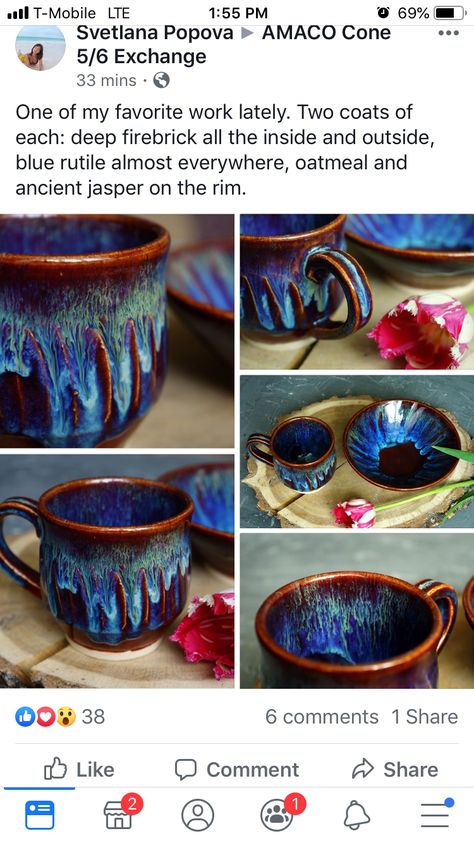 Turkish Amber Glaze Combinations, Layering Glazes Pottery, Blue Rutile Glaze Combinations, Potters Choice Glaze Combinations, Pottery Glaze Ideas Color Combos, Amaco Glaze Combinations, Amaco Glaze Layering, Glaze Layering, Blue Rutile