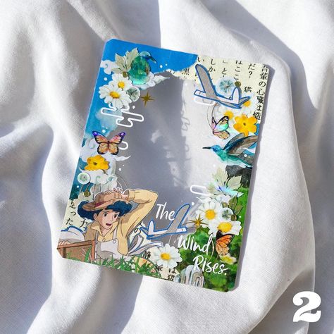 𝐂𝐡𝐫𝐢𝐬𝐭𝐲 ☁️ on Instagram: “🦋WTS - Ghibli Themed toploaders 🌻WW shipping 🦋Comment or DM to claim 🌻Prices and availability : 1 [Totoro] - [❌] 2 [The Wind Rises] - [❌]…” Aesthetic Toploader, Toploader Decor, Pc Decoration, The Wind Rises, Fashion Sketchbook Inspiration, Kpop Deco, Photo Cards Diy, Toploader Deco, Wind Rises