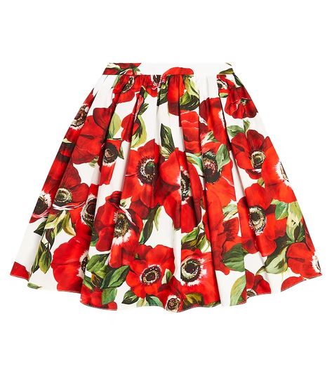 Dolce & Gabbana - Girls, Boys & Baby at Mytheresa Satin Ballet Flats, Poplin Skirt, Dolce Gabbana Shoes, Dolce And Gabbana Kids, Boys Baby, Cotton Skirt, Boys T Shirts, Jersey Dress, Floral Printed