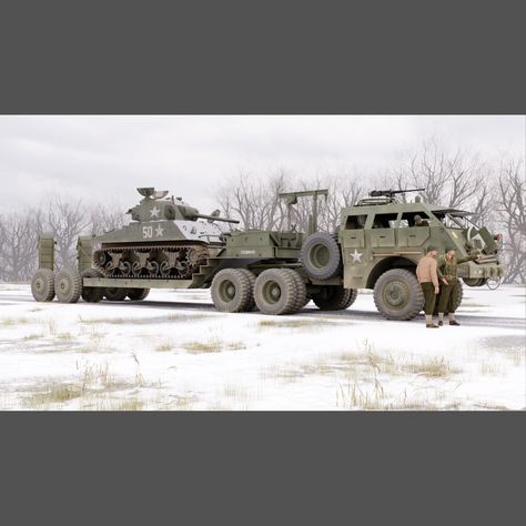 M25 "Dragon Wagon" Tank Transporter 1944 Battle Wagon, All Terrain Utility Wagon, Tank Transporter, Horses Pulling Wagons, Dragon Wagon, 80s Station Wagon, Scale Models, Art Design, Quick Saves