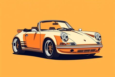 Retro Speedster -  #Retro #Speedster Garage Layout, Anime City, Cool Car Drawings, Automotive Artwork, Car Illustration, Car Drawings, Retro Cars, Automotive Design, Car Wallpapers