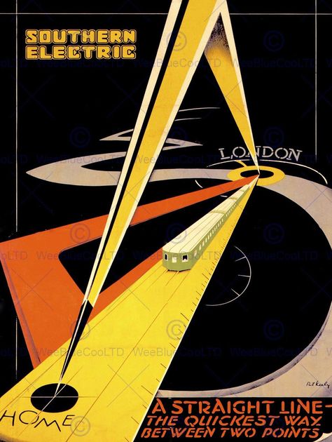 Senior Posters, Posters Uk, Train Posters, Transportation Poster, Railway Posters, Railway Museum, Art Deco Poster, Deco Poster, Art Deco Posters